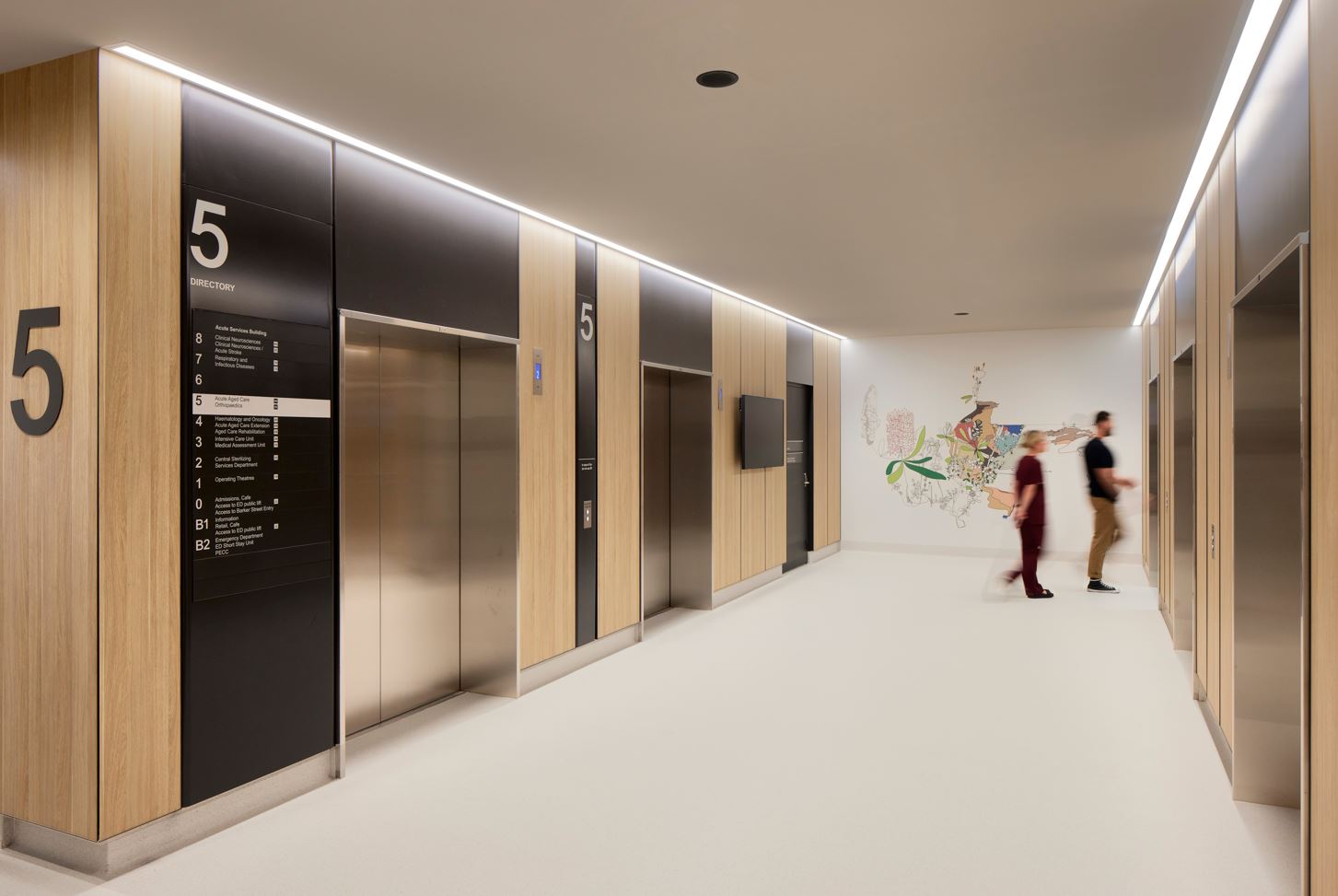 Acute Services Building lift lobby